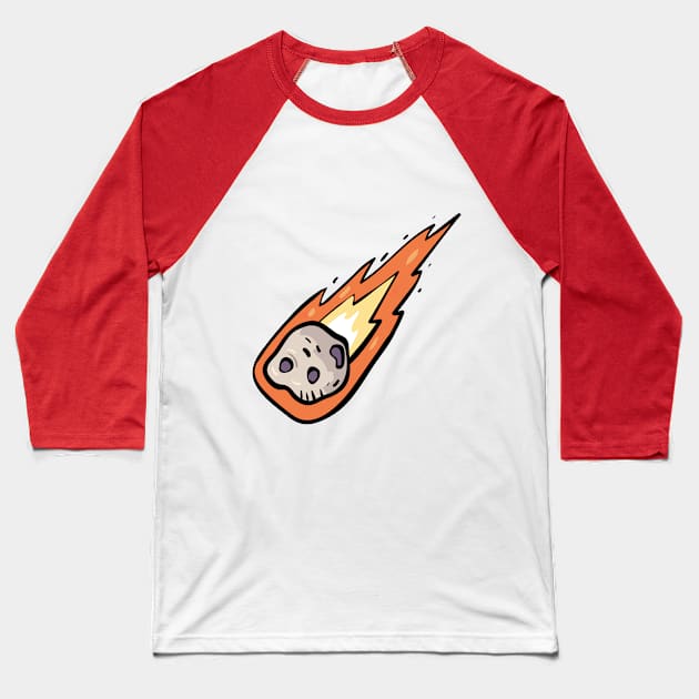 Falling comet Baseball T-Shirt by Alekxemko